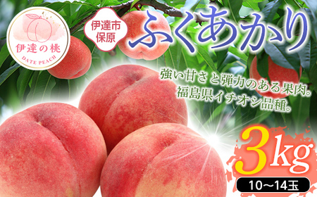 福島の桃 ふくあかり 3kg(10〜14玉) [あかい果樹園] 先行予約 フルーツ 果物 もも モモ momo F20C-900