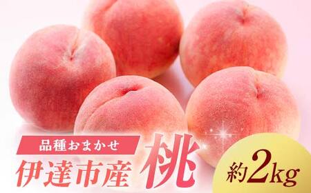 伊達市産 桃好き必見! 品種おまかせの桃 約2kg 2025年9月上旬〜2025年10月中旬頃出荷 伊達の桃 桃 もも モモ 名産品 果物 くだもの フルーツ 国産 産地直送 F21C-220