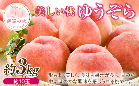 ゆうぞら 3kg 福島県伊達市産 桃 フルーツ 果物 F20C-642