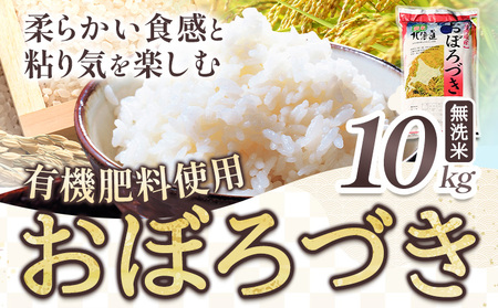 [1.35-184]【令和6年産先行予約】きやじファーム 無洗米「おぼろづき」10kg 無洗米