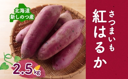 [オンライン決済限定]野菜 新しのつ産 さつまいも(紅はるか2.5kg) サツマイモ 芋 イモ 甘い 北海道