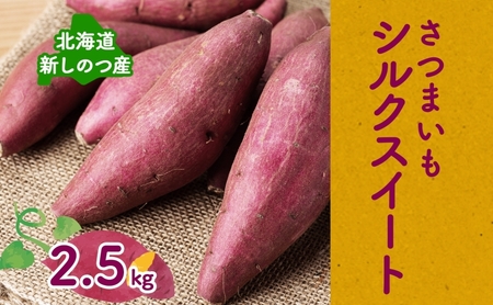 [オンライン決済限定]野菜 新しのつ産 さつまいも(シルクスイート2.5kg) サツマイモ 芋 イモ 甘い 北海道