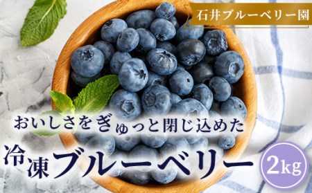 冷凍ブルーベリー2kg(石井ブルーベリー園) KBI002