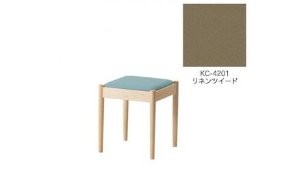 旭川家具 コサイン フォルクスツール メープル KCリネンツイード_03579