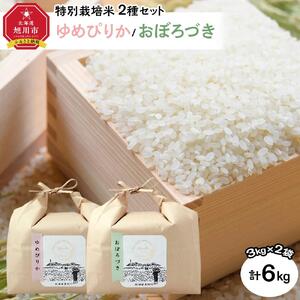 特別栽培米 2種セット 計6kg(3kg×2袋)(ゆめぴりか/おぼろづき) 令和6年産 | ゆめぴりか ゆめぴりか ゆめぴりか ゆめぴりか ゆめぴりか 米 米 米 米 米 _03192