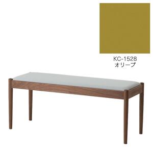 旭川家具 コサイン フォルクベンチ ウォルナットKC オリーブ_04519