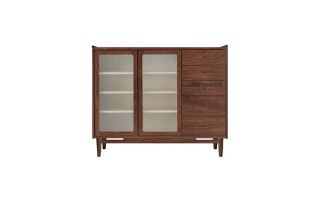 旭川家具 MUKU工房オリジナル ジャム サイドボード 120 ウォールナット_04894