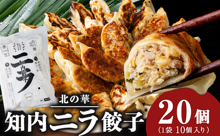 知内ニラ餃子(10個入り)2袋[知内観光協会]