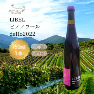 【ふるさと納税】【かわうちワイナリー】赤ワイン　リベルピノノワールdeHo2022
