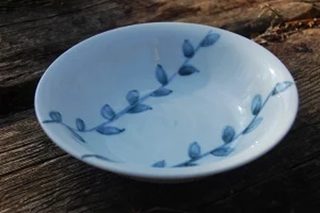 土志工房[木の葉文鉢]15×15×4 陶器 焼き物