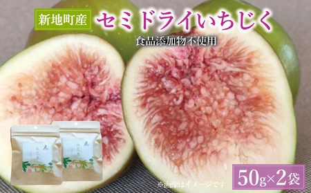 福島県新地町産いちじくセミドライフルーツ 50g×2袋セット 合計100g