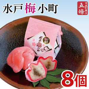 【五條製菓】水戸梅小町８個入り 梅「ふくゆい」【期間限定 ブランド梅 ブランド 梅ペースト 果肉 求肥 お菓子 和菓子 梅干し うめぼし 水戸市 茨城県】（JK-1）