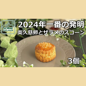 今年一番の発明 久慈卵とザラメのスコーン 3個[奥久慈卵 冷凍 冷凍スコーン 本場 イギリス 焼き菓子 スイーツ 水戸市 水戸 茨城県 5000円以内](AR-4)