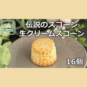 伝説 生クリームスコーン 16個[人気 看板商品 しっとり 冷凍 冷凍スコーン 本場 イギリス 焼き菓子 スイーツ 水戸市 水戸 茨城県 20000円以内 2万円以内](AR-13)