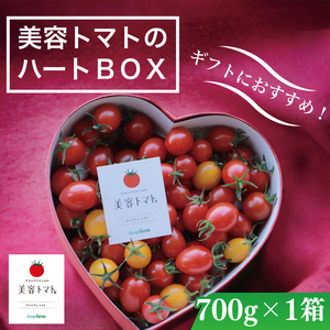 [11月より順次発送]ドロップファームの美容トマト『ハートボックス』[とまと フルーツトマト 野菜ソムリエ 栄養士 プレゼント 贈答 野菜 フレッシュ 水戸市 茨城県](CK-27)