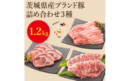 茨城県産ブランド豚肉詰め合わせ1.2kg【内田本店 美味しい 人気 水戸市 茨城県】（EC-2）