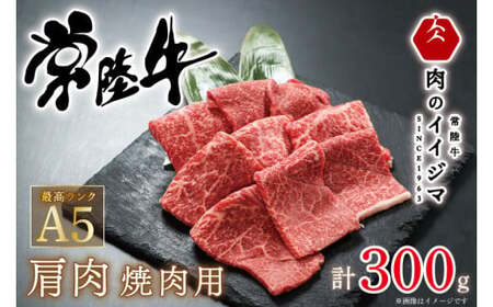 肉 常陸牛 A5 肩肉焼肉 300g 黒毛和牛 焼肉 焼き肉 お中元 プレゼント 箱入り 熨斗対応 ギフト対応 内祝い お礼 内祝い 出産 結婚 快気 茨城県 水戸市 10000円 1万円 [肉のイイジマ](DU-49)