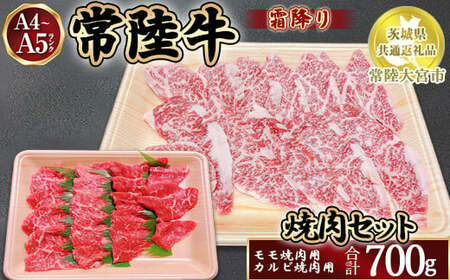 瑞穂農場で育てた常陸牛焼肉セット700g[茨城県共通返礼品 常陸大宮市] ※離島への配送不可