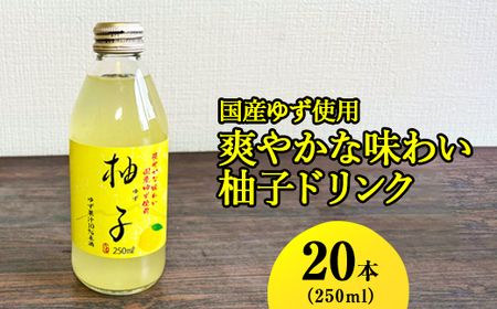 国産ゆず使用爽やかな味わい柚子ドリンク 250ml×20本入 ※着日指定不可 ドリンク ジュース 柚子 ユズ ジュｰスジュｰスジュｰスジュｰスジュｰスジュｰスジュｰスジュｰスジュｰス