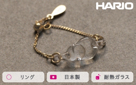 HARIO リング ハモン[HAA-HA-003R]|耐熱 ガラス アクセサリー 指輪 ハリオ ランプワークファクトリー 職人 繊細 フォーマル カジュアル きれいめ おしゃれ 20代 30代 40代_FM42 ※離島への配送不可