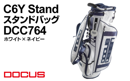 C6Y Stand スタンドバッグ DCC764 ホワイト×ネイビー | ゴルフ golf ゴルフ用品 スポーツ スポーツ用品 DOCUS ドゥーカス ギフト 贈答 景品 茨城県 古河市_EO84