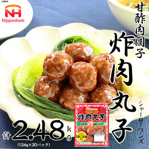 シャーローワンズ 計2.48kg (124g(標準10個入)×20パック) 肉 団子 甘酢 お弁当