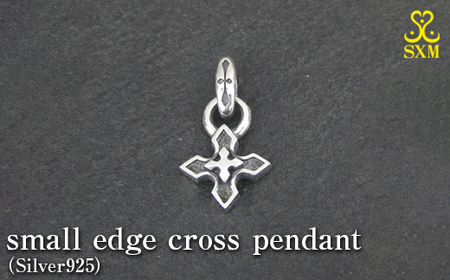 small edge cross pendant