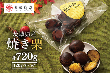 茨城県産 焼栗 6個セット 焼き栗 栗 国産 個包装 くり 和栗 甘栗 ギフト プレゼント 秋 旬 おやつ スイーツ 果物 フルーツ 電子レンジ レンジ調理 栗ご飯 栗ごはん ジャム 栗きんとん モンブラン やきぐり 幸田商店 先行予約 笠間 茨城 いばらき KG-001