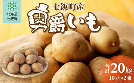 七飯町産男爵いも10kg×2