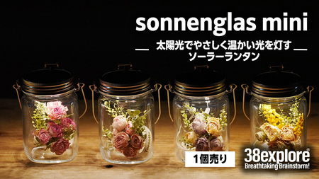 sonnenglas mini 38explore toreotto38 38kenkyujo8 ソネングラス ソーラーランタン ランタン ドライフラワー ギフト プレゼント 母の日