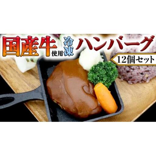 国産牛使用 こだわり 冷凍 ハンバーグ 12個 セット