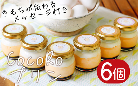 CocoRoプリン6個セット(ギフト包装+メッセージシール「だいすき」)[ 茨城県 つくば市 スイーツ お菓子 デザート ギフト プリン プリン プリン プリン プリン ]