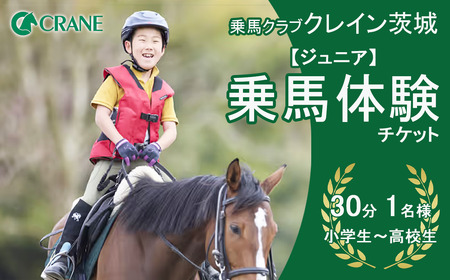 乗馬クラブクレイン茨城 [ジュニア]乗馬体験チケット[ 乗馬 乗馬 乗馬 乗馬 ]