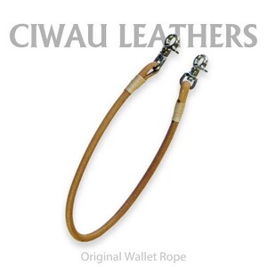 Ciwau leathers [ウォレットロープ 丸ロープ41cm]ナチュラル