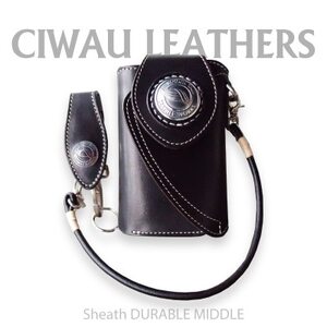 Ciwau leathers [シース デュラブル MIDDLE A-type]ブラック