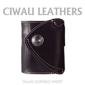 Ciwau leathers [シース デュラブル ショート コイン付]ブラック