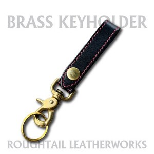 ラフテール[真鍮キーホルダー]ブラック×レッド AC-KH-BR-BKRD