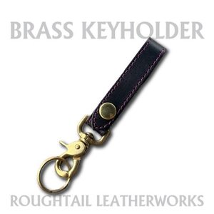 ラフテール[真鍮キーホルダー]ブラック×パープル AC-KH-BR-BKPP