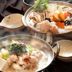 常陸名物あんこう鍋と国産和牛もつ鍋の鍋セット(各3〜4人前)_惣菜・加工品 肉 鍋 なべ ナベ 惣菜・加工品 魚 鍋 なべ ナベ 惣菜・加工品 鍋 なべ ナベ_[配送不可地域:離島]