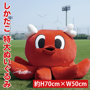 しかたこ特大ぬいぐるみ[鹿島アントラーズ グッズ サッカー エフシー ぬいぐるみ アイテム 茨城県 鹿嶋市](KH-59)