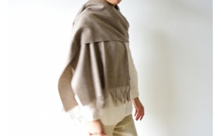 Made in Japanカシミヤストール50cm幅(ベージュ)カシミヤ100% RF98-NT