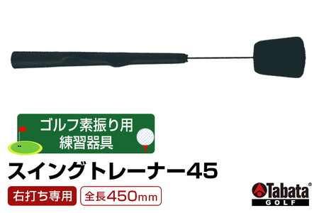 タバタ Tabata スイングトレーナー45 右打ち専用 GV0237 練習 ゴルフ トレーニング グリップ 基本 サポート 茨城県 【テンポイント（株）】【ho1325】