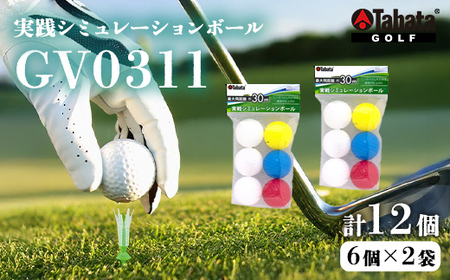 タバタ Tabata ソフト ボール [GV0311] 2個セット ゴルフ 練習用 ボール 【ho1630】