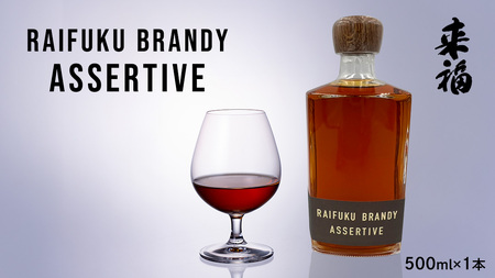 [ 来福酒造 ] RAIFUKU BRANDY ASSERTIVE 1本 500ml 果実酒 酒 お酒 [AM025ci]