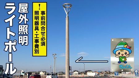 [事前問い合わせ必須]屋外照明用ライトポール LP6.5-18-1.7(8K) [EV001ci]