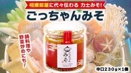 ごっちゃんみそ(辛口)味噌 国産 日本産 安心 安全 調味料[CR003ci]