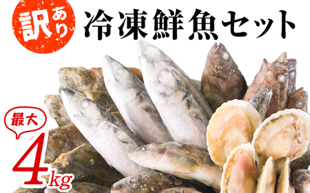 【2025年7月下旬発送】【緊急支援品】北海道 冷凍鮮魚セット 最大4kg 「漁師応援プロジェクト！」 下処理済み 冷凍 鮮魚 海鮮 海産 地元 ホタテ 事業者支援 中国禁輸措置