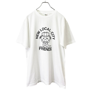 稲敷市オリジナルTシャツ「いなのすけTシャツ」[白・Mサイズ]｜オリジナル 半袖 シャツ イラスト プリント アパレル かわいい [1588]