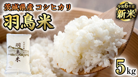 【 令和6年産 新米 】 茨城県産 コシヒカリ 「 羽鳥米 」 5kg 米 お米 コメ 白米 ごはん 精米 国産 茨城県 桜川市 限定 期間限定 数量限定 幻の米 [AX011sa]