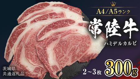 [ 常陸牛 ] ハミデルカルビ 300g (2〜3枚) (茨城県共通返礼品) カルビ 黒毛和牛 国産黒毛和牛 和牛 国産 牛肉 牛 お肉 肉 ひたち牛 冷凍[CD052sa]